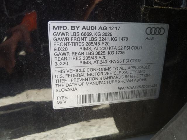 VIN WA1VAAF75JD026434 2018 Audi Q7, Prestige no.10