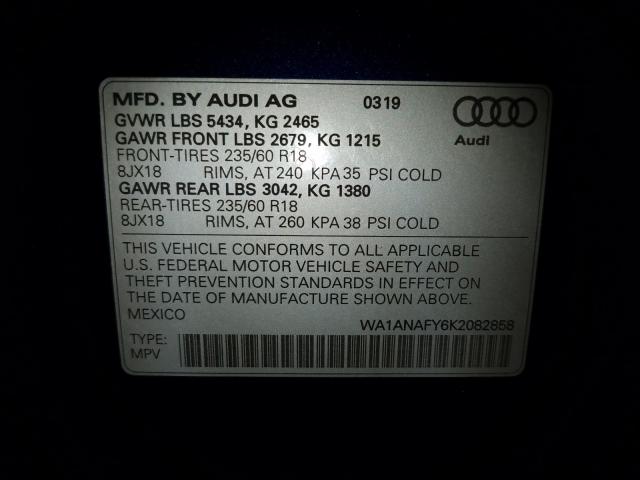 Audi Q5 2019 -auction- 9