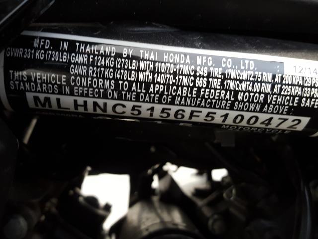 2015 HONDA CBR300 RA MLHNC5156F5100472