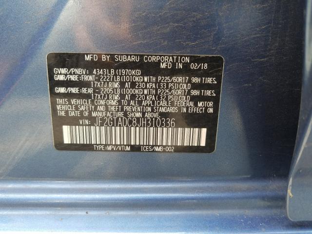 2018 SUBARU CROSSTREK JF2GTADC8JH310336