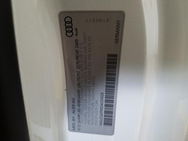 2013 AUDI S5 PREMIUM WAUCGAFR6DA033425