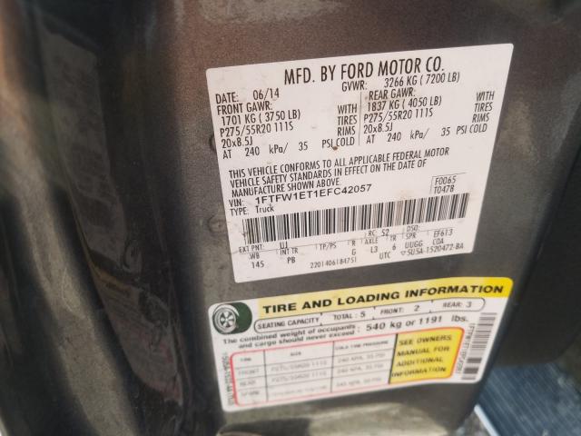 2014 FORD F150 SUPER 1FTFW1ET1EFC42057