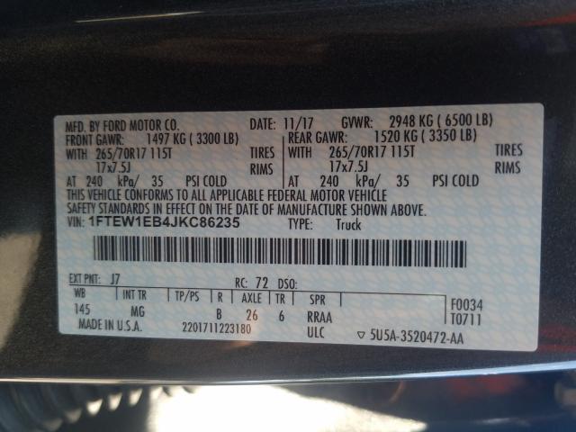 2018 FORD F150 SUPER - 1FTEW1EB4JKC86235