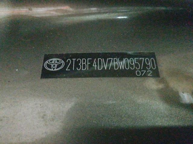 2011 TOYOTA RAV4 2T3BF4DV7BW095790