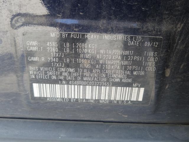 2013 SUBARU OUTBACK 2. - 4S4BRBBC0D3233653