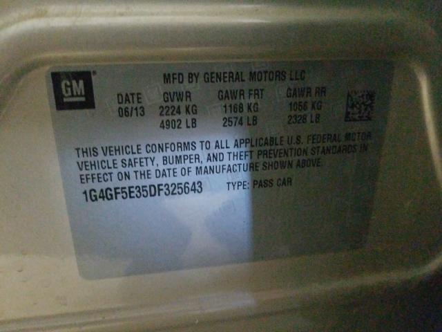 2013 BUICK LACROSSE P 1G4GF5E35DF325643