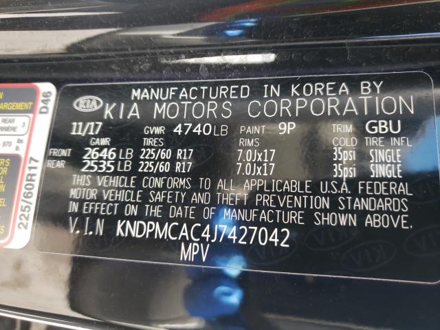 2018 KIA SPORTAGE L KNDPMCAC4J7427042