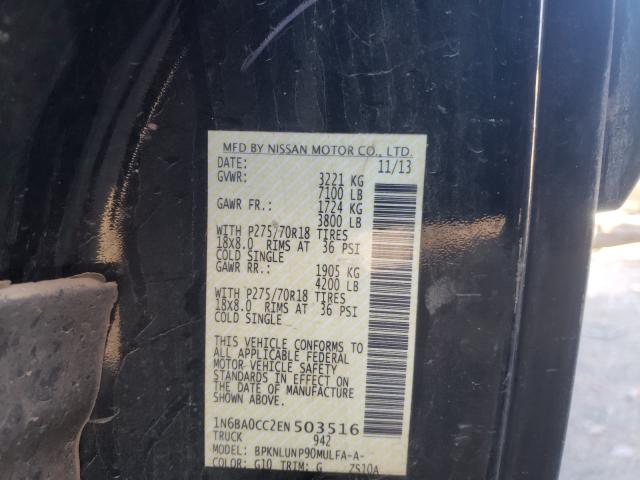 2014 NISSAN TITAN S 1N6BA0CC2EN503516