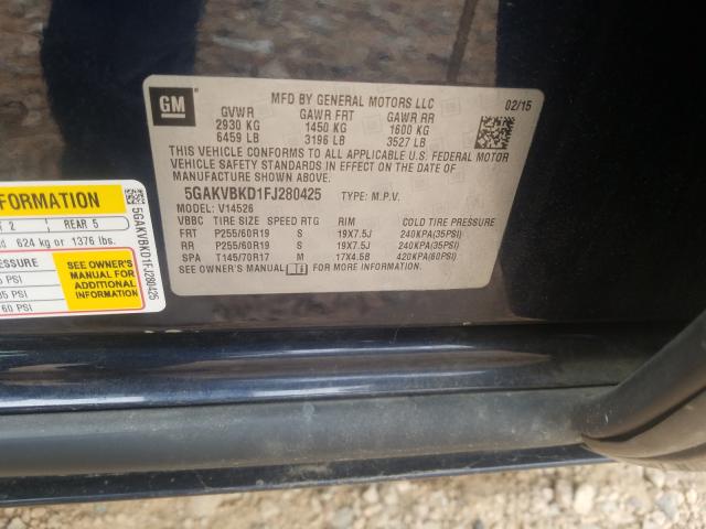 2015 BUICK ENCLAVE 5GAKVBKD1FJ280425