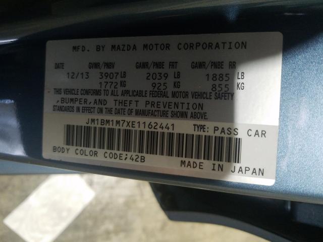 2014 MAZDA 3 JM1BM1M7XE1162441