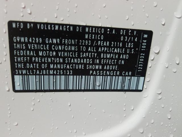 2014 VOLKSWAGEN JETTA TDI 3VWLL7AJ8EM425133