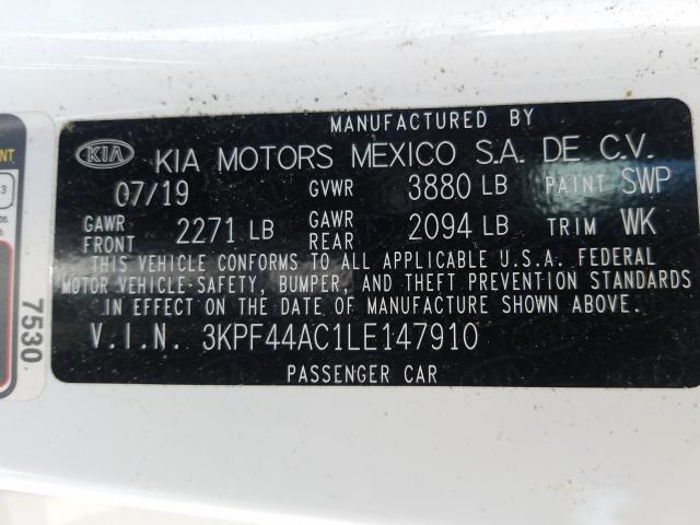 2020 KIA FORTE GT 3KPF44AC1LE147910