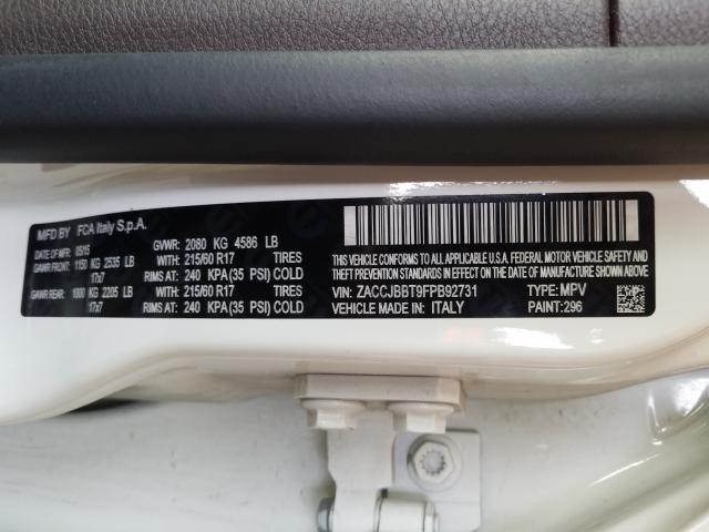 2015 JEEP RENEGADE L ZACCJBBT9FPB92731