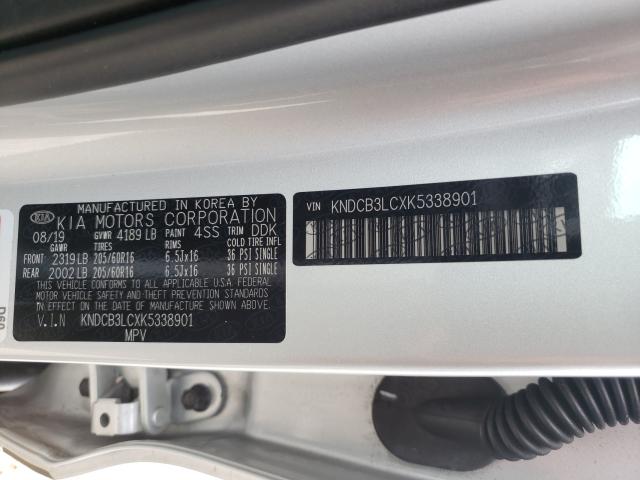 2019 KIA NIRO FE KNDCB3LCXK5338901