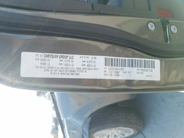 2010 CHRYSLER 300 TOURIN 2C3CA5CVXAH167997