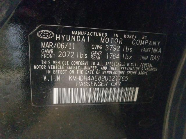 2011 HYUNDAI ELANTRA GL KMHDH4AE8BU121765