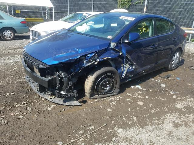 2017 HYUNDAI ELANTRA SE 5NPD74LF6HH052008