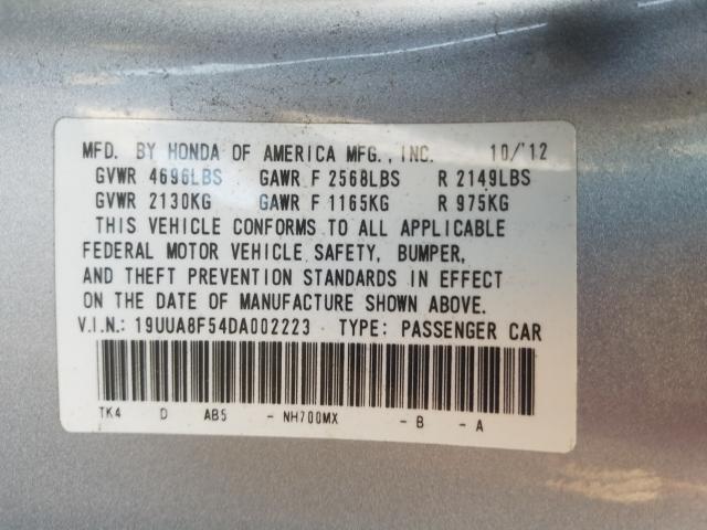 2013 ACURA TL TECH 19UUA8F54DA002223