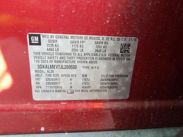 2018 GMC TERRAIN SL 3GKALMEV7JL280600