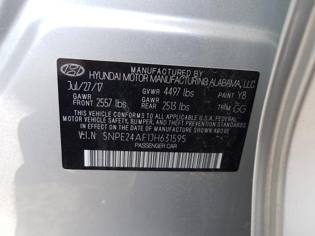 2018 HYUNDAI SONATA SE 5NPE24AF1JH631595