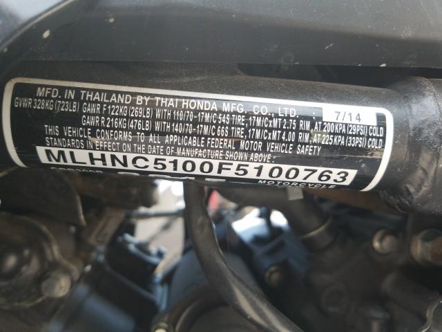 2015 HONDA CBR300 R MLHNC5100F5100763