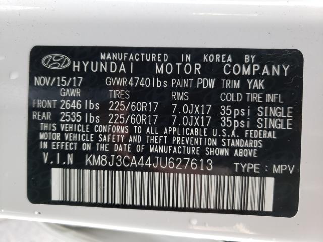 2018 HYUNDAI TUCSON SEL KM8J3CA44JU627613