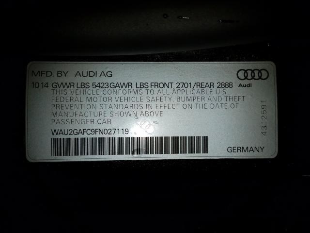 2015 AUDI A7 PRESTIG WAU2GAFC9FN027119