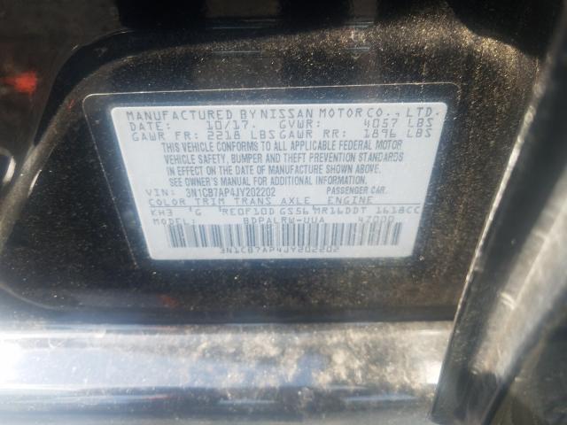 2018 NISSAN SENTRA SR 3N1CB7AP4JY202202