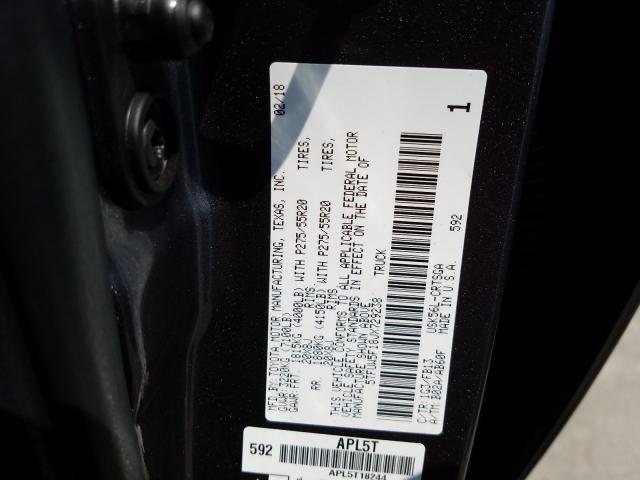 2018 TOYOTA TUNDRA DOU 5TFUW5F18JX729238
