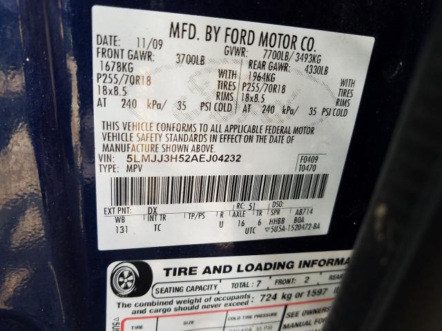 2010 LINCOLN NAVIGATOR 5LMJJ3H52AEJ04232