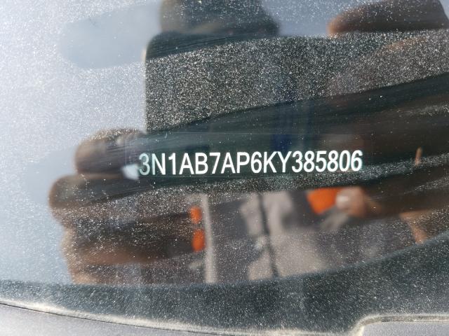 2019 NISSAN SENTRA S 3N1AB7AP6KY385806