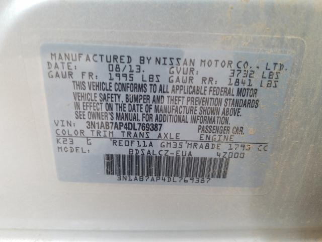 2013 NISSAN SENTRA 3N1AB7AP4DL769387
