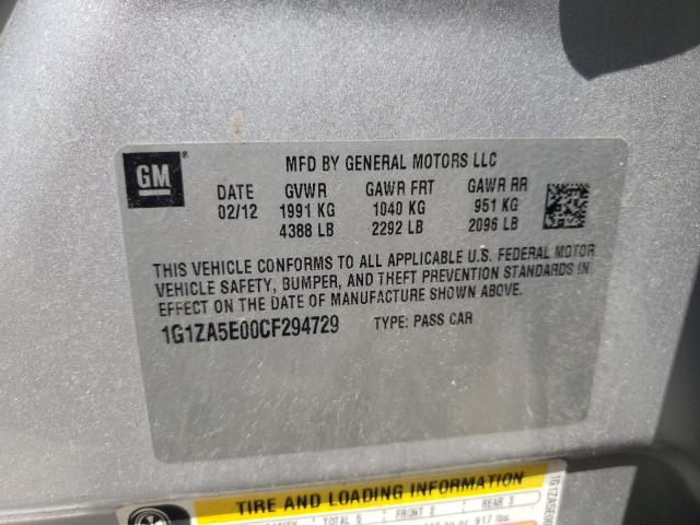 2012 CHEVROLET MALIBU LS 1G1ZA5E00CF294729