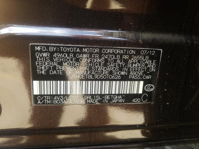 2013 LEXUS GS 350 JTHCE1BL9D5010626
