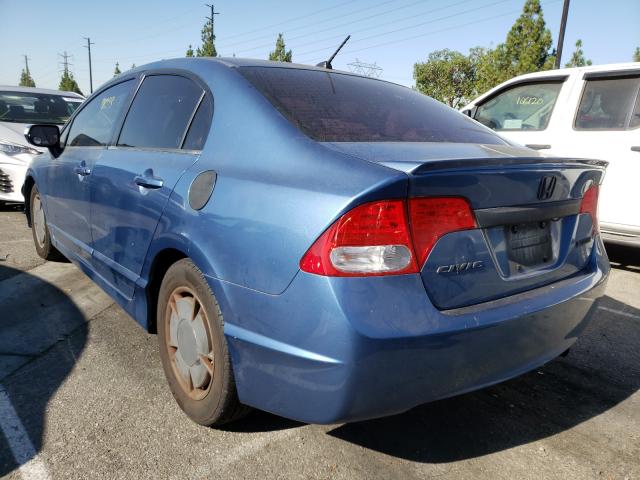 2010 HONDA CIVIC HYBR JHMFA3F2XAS001162
