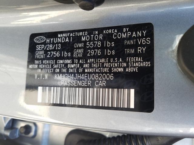 2014 HYUNDAI EQUUS SIGN KMHGH4JH4EU082006