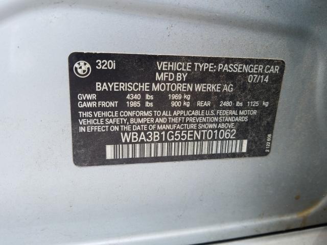 2014 BMW 320 I WBA3B1G55ENT01062