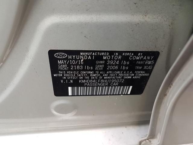 2017 HYUNDAI ELANTRA SE KMHD84LF8HU195072