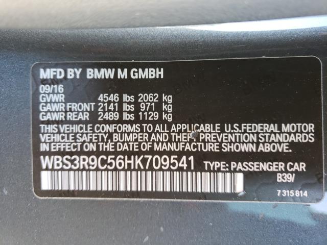 2017 BMW M4 WBS3R9C56HK709541
