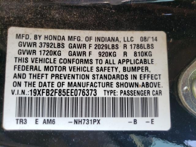 2014 HONDA CIVIC EX 19XFB2F85EE076373