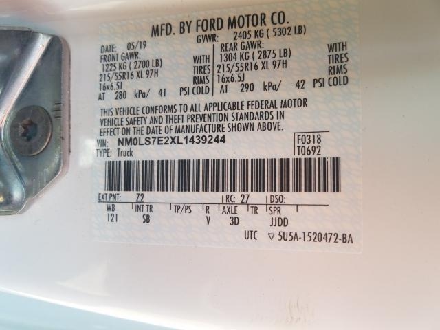 2020 FORD TRANSIT CO NM0LS7E2XL1439244