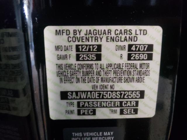 2013 JAGUAR XF SAJWA0E75D8S72565