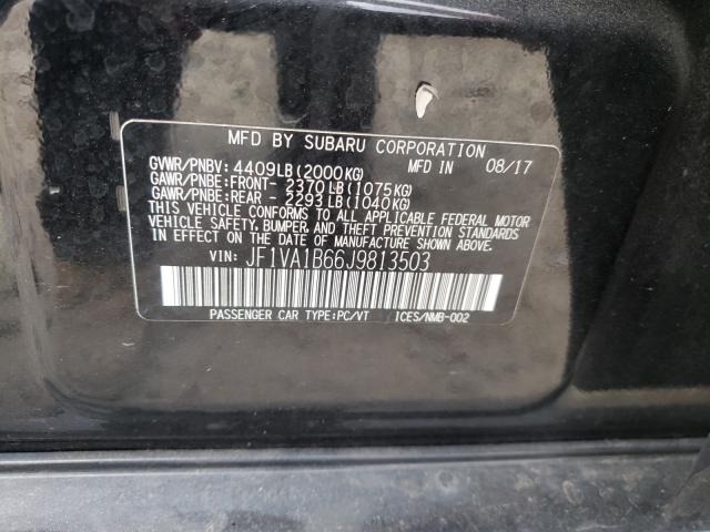 2018 SUBARU WRX JF1VA1B66J9813503