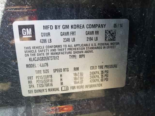 2014 BUICK ENCORE KL4CJASB2EB737012