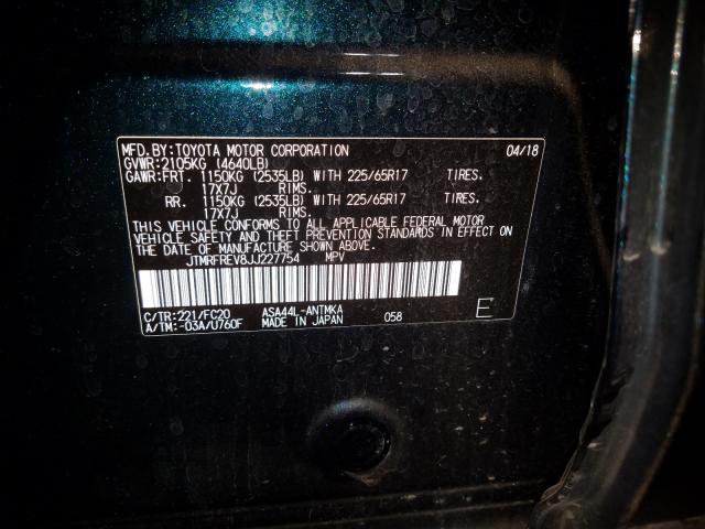2018 TOYOTA RAV 4 JTMRFREV8JJ227754