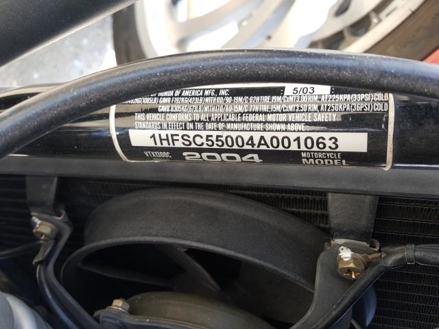 2004 HONDA VTX1300 1HFSC55004A001063
