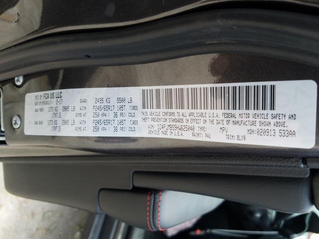 2017 JEEP CHEROKEE T 1C4PJMBS9HW625040