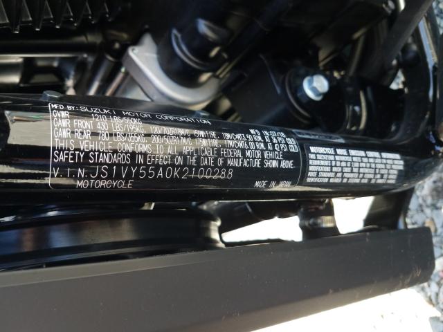 2019 SUZUKI VZ1500 JS1VY55A0K2100288