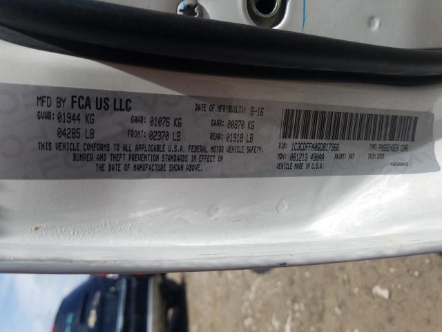 2016 DODGE DART SXT S 1C3CDFFA0GD817366