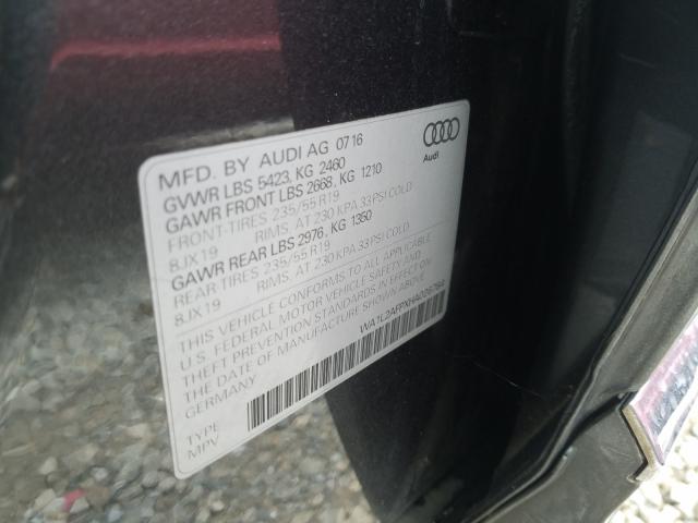 VIN WA1L2AFPXHA026784 2017 Audi Q5, Premium Plus no.10